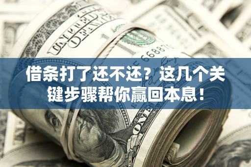 济南借条打了还不还？这几个关键步骤帮你赢回本息！