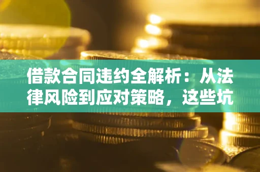 济南借款合同违约全解析：从法律风险到应对策略，这些坑别再踩！